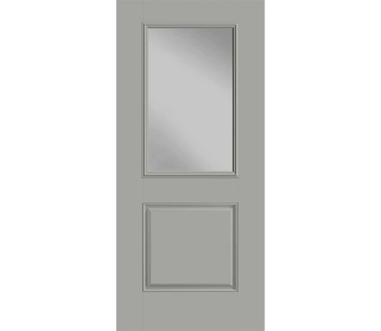 Meredith Half Light 1 Panel Fiberglass Entry Door