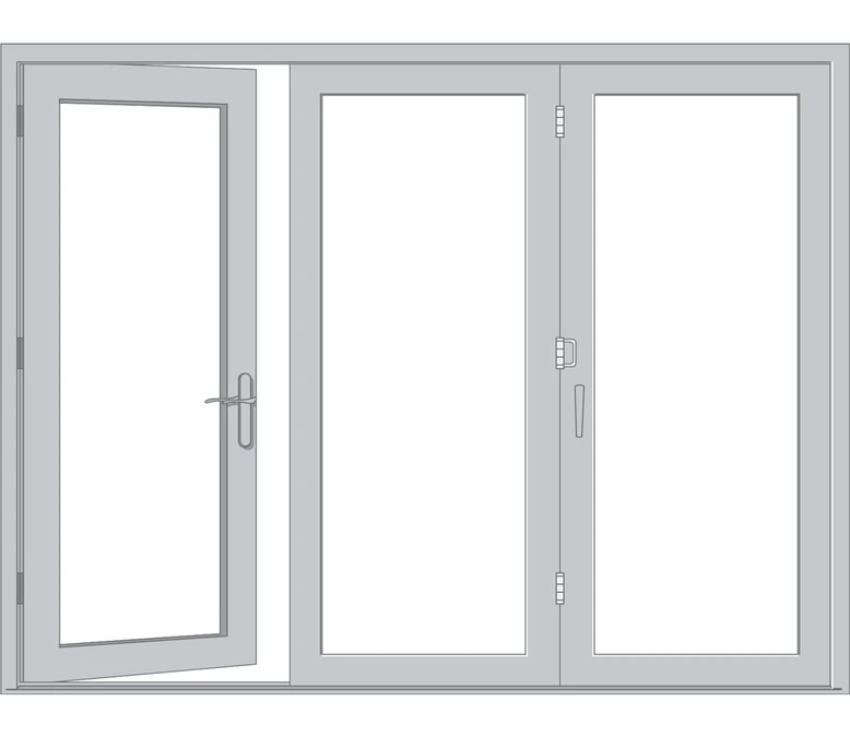 Meredith Pella Architect Reserve Series Contemporary Bifold Patio Door