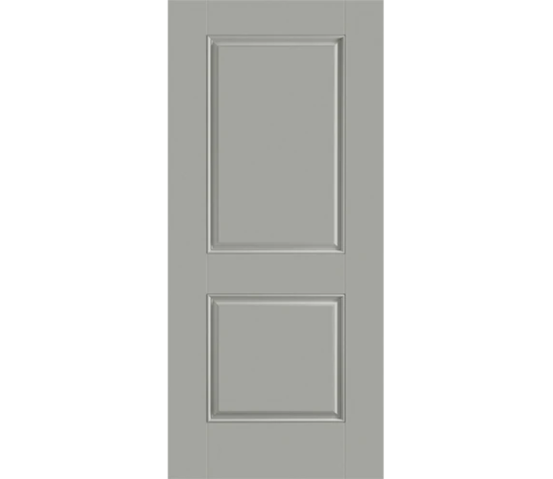 Meredith Two Panel Square Fiberglass Entry Door